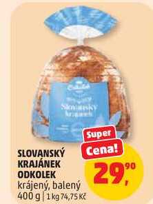 SLOVANSKÝ KRAJÁNEK ODKOLEK krájený, balený, 400 g