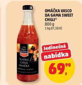 OMÁČKA VASCO DA GAMA SWEET CHILLI, 800 g 