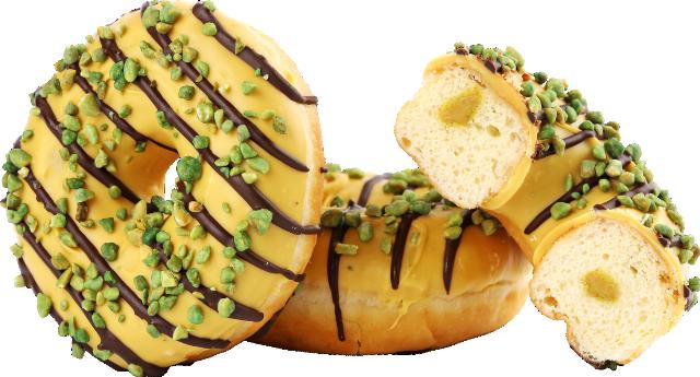 Donut premium s pistáciovou náplní