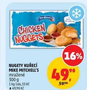 NUGETY KUŘECÍ MIKE MITCHELL'S mražené, 300 g