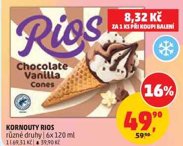 KORNOUTY RIOS různé druhy, 6x 120 ml