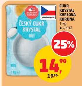 CUKR KRYSTAL KARLOVA KORUNA, 1 kg  v akci