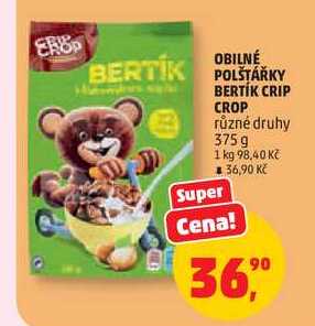 OBILNÉ POLŠTÁŘKY BERTÍK CRIP CROP různé druhy, 375 g 