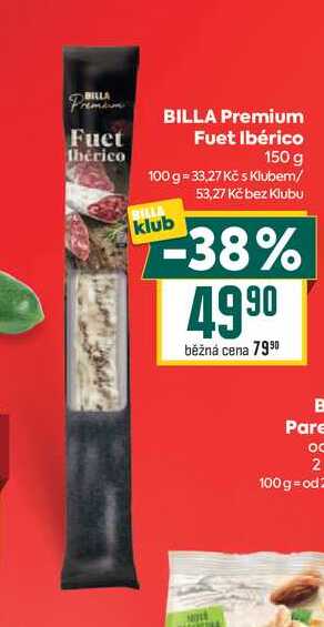 BILLA Premium Fuet Ibérico 150 g