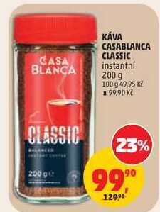 KÁVA CASABLANCA CLASSIC instantní, 200 g