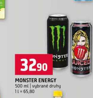 MONSTER ENERGY 500 ml vybrané druhy
