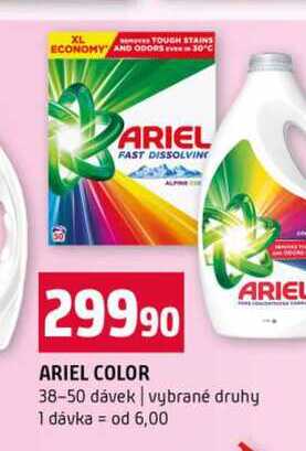 ARIEL COLOR 38-50 dávek vybrané druhy