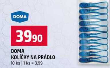 DOMA KOLÍČKY NA PRÁDLO 10 ks