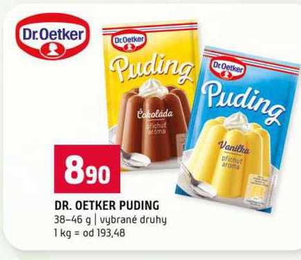 DR. OETKER PUDING 38-46 g vybrané druhy