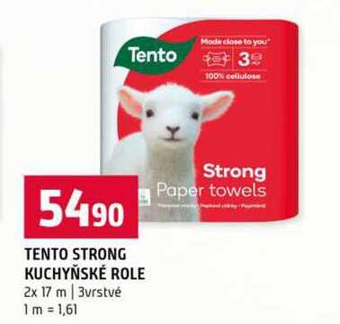 TENTO STRONG KUCHYŇSKÉ ROLE 2x 17 m 3vrstvé 