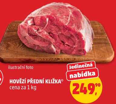 HOVĚZÍ PŘEDNÍ KLIŽKA, 1 kg
