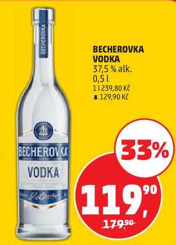 BECHEROVKA VODKA 37,5% alk., 0,5 l