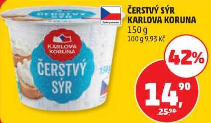 ČERSTVÝ SÝR KARLOVA KORUNA, 150 g