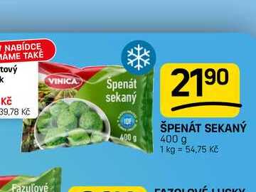 ŠPENÁT SEKANÝ 400 g