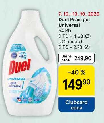Duel Prací gel Universal, 54 PD 