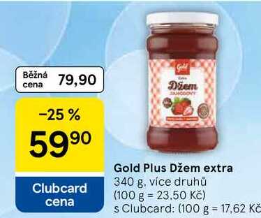 Gold Plus Džem extra, 340 g, více druhů