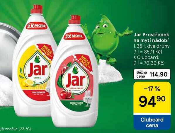Jar Prostředek na mytí nádobí, 1,35 l