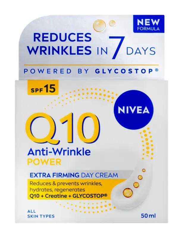 NIVEA Zpevňující denní krém proti vráskám Q10 Power SPF 15, 50 ml