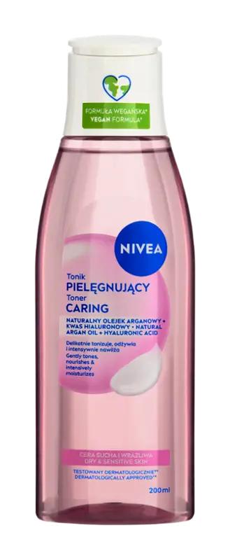 NIVEA Pečující čisticí pleťová voda Almond oil, 200 ml