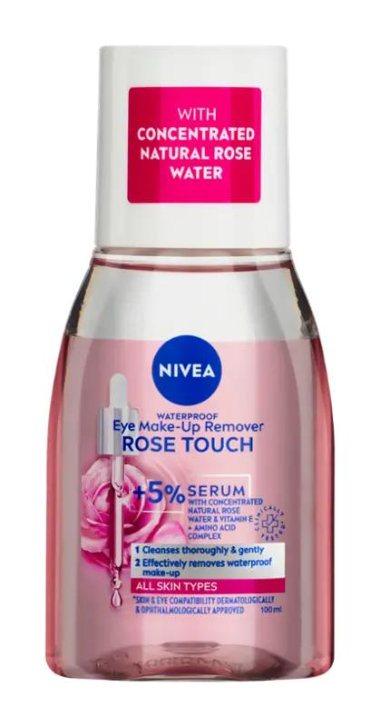 NIVEA Dvoufázový odličovač očí a make-upu Rose Touch, 100 ml