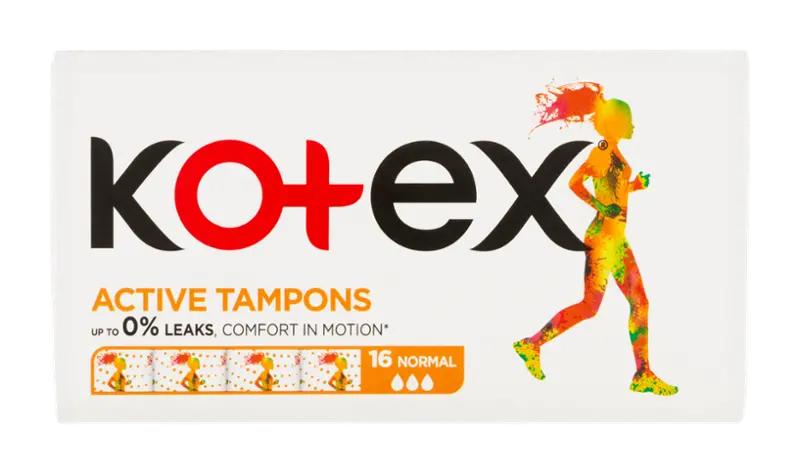 kotex Tampony Active Normal, 16 ks