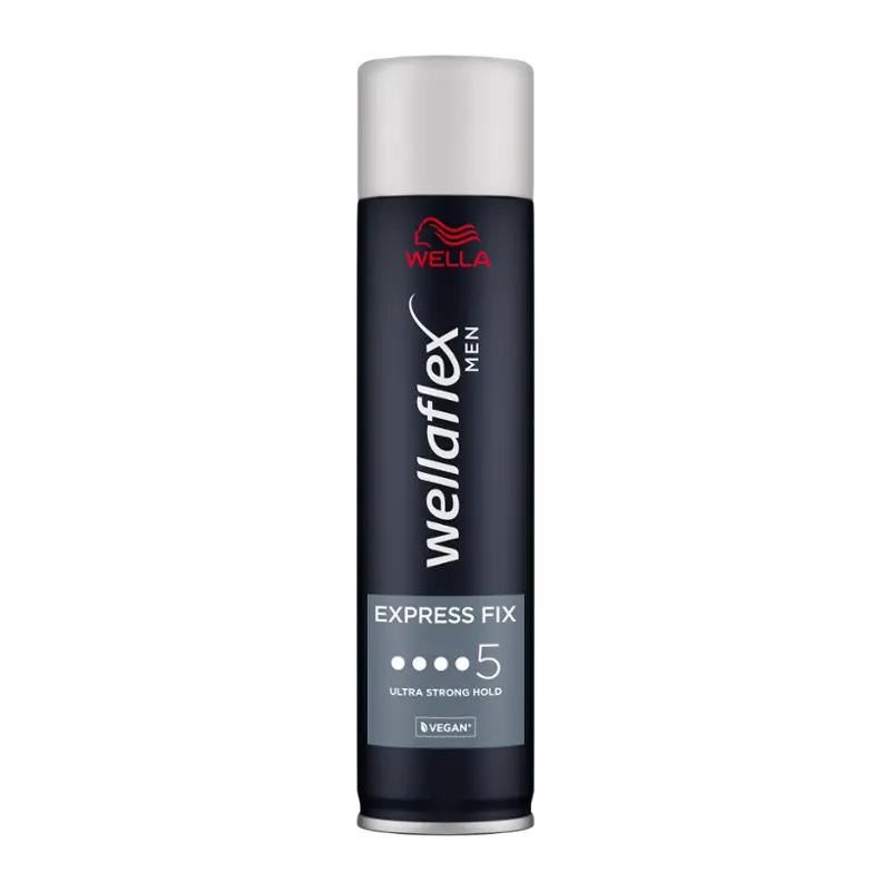 Wellaflex Lak na vlasy Express Fix Men, 250 ml