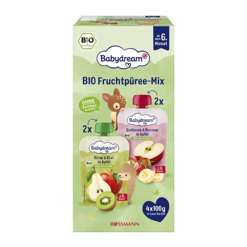 Babydream BIO Ovocné příkrmy Mix, 360 g