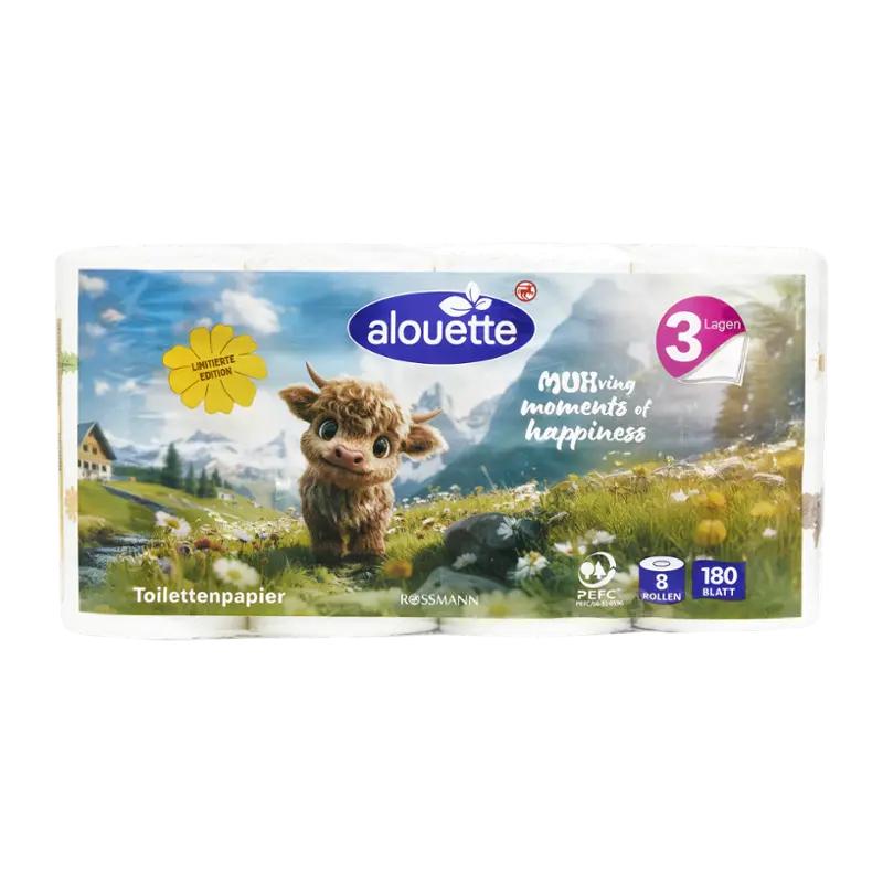 alouette Toaletní papír 3vrstvý, 187.2 m