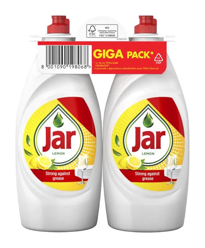 Jar Prostředek na mytí nádobí Lemon 2x 900 ml, 1.8 l