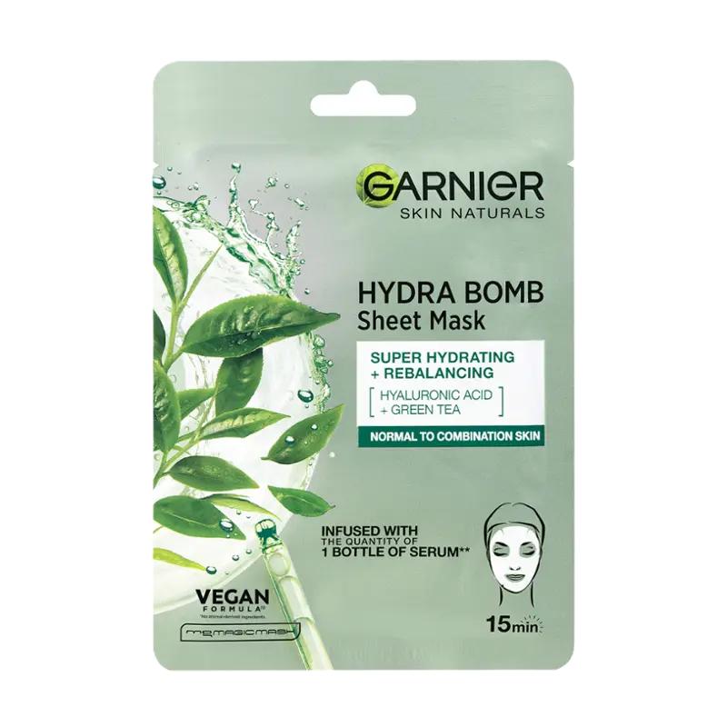 Garnier Hydratační pleťová maska se zeleným čajem, 1 ks