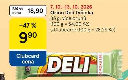 Orion Deli Tyčinka, 35 g 