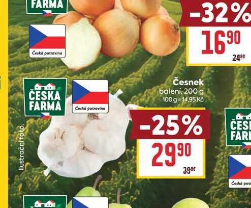 Česnek baleni, 200 g
