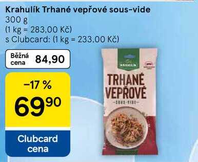 Krahulík Trhané vepřové sous-vide, 300 g