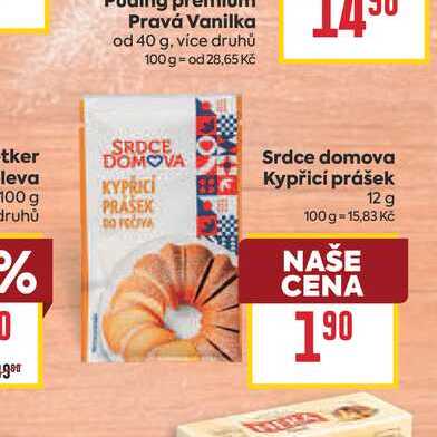 Srdce domova Kypřicí prášek 100 g