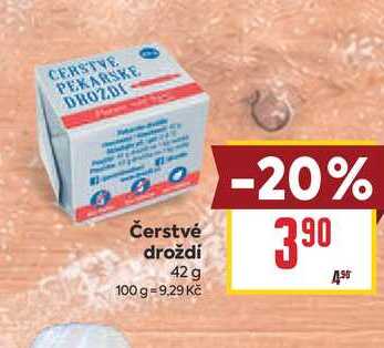 Čerstvé droždí 42g