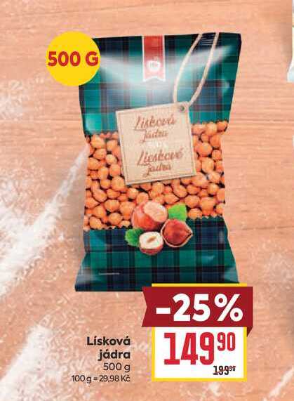 Lísková jádra 500 g