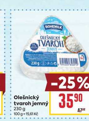 Olešnický tvaroh jemný 230 g