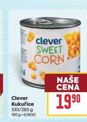 Clever Kukuřice 330/285 g