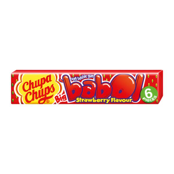 Chupa Chups Big Babol Strawberry žvýkačky