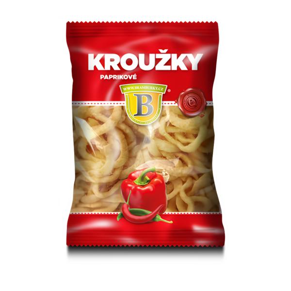 Originální hospodské brambůrky Kroužky paprikové