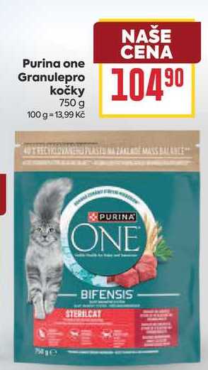 Purina one Granule pro kočky 750 g