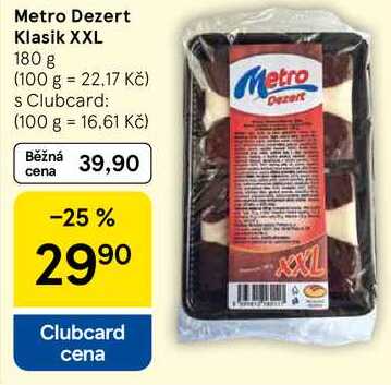 Metro Dezert Klasik XXL, 180 g  