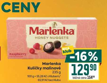 Marlenka Kuličky malinové 235 g