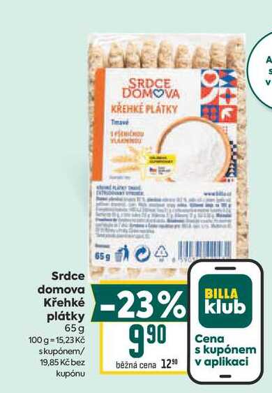 Srdce domova Křehké plátky 65g