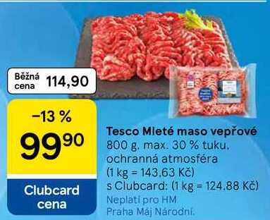 Tesco Mleté maso vepřové, 800 g 