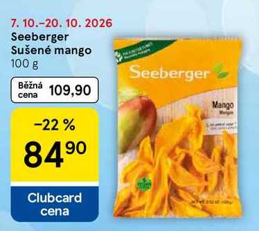 Seeberger Sušené mango, 100 g