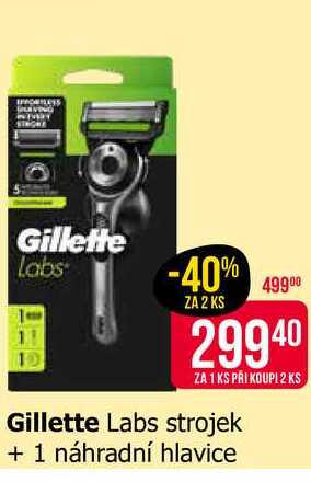 Gillette Labs strojek + 1 náhradní hlavice 