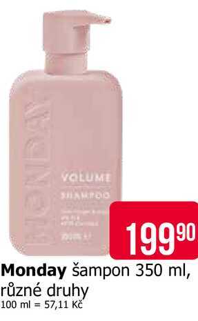 Monday šampon 350 ml, různé druhy