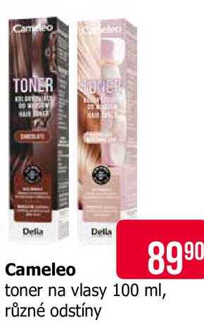 Cameleo toner na vlasy 100 ml, různé odstíny 
