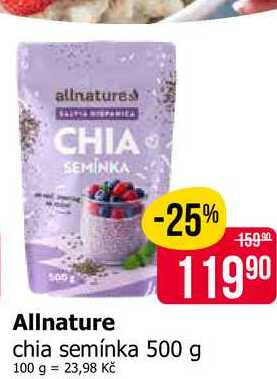 Allnature chia semínka 500 g